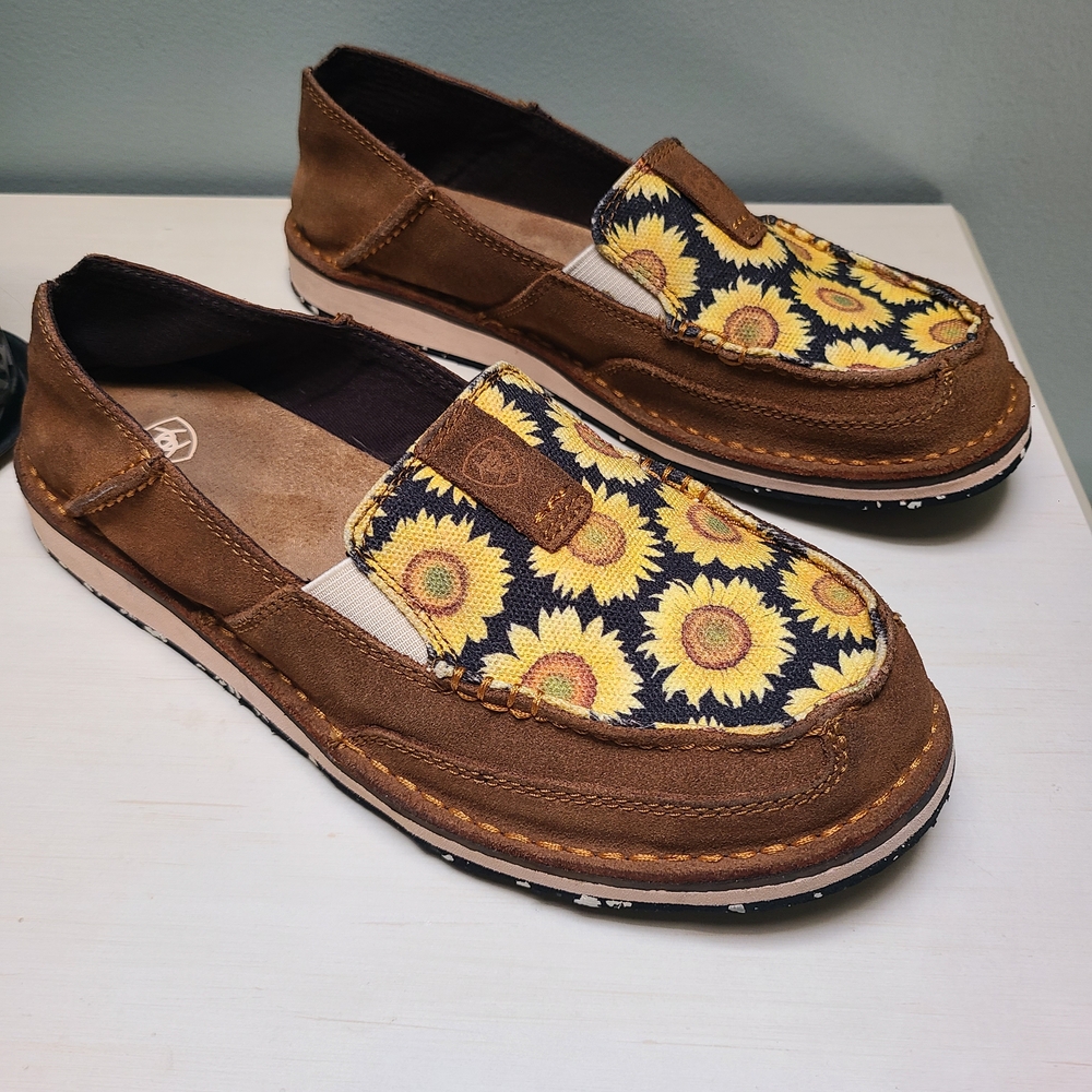 Ariat Brown Leather Loafers - Picture 4 of 6
